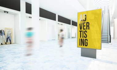 Alışveriş Merkezi 3d render reklam