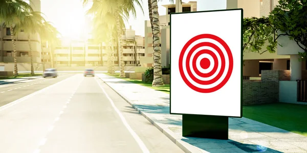 target advertising billboard at suburbs
