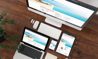 aygıtlar üst görünüm koleksiyonu 3d ekran üzerinde tatil dizini oluşturma
