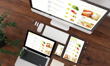 ekranda cms tema tasarımı olan 3d görünüm koleksiyonu