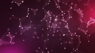 pembe fütüristik ağ arka plan