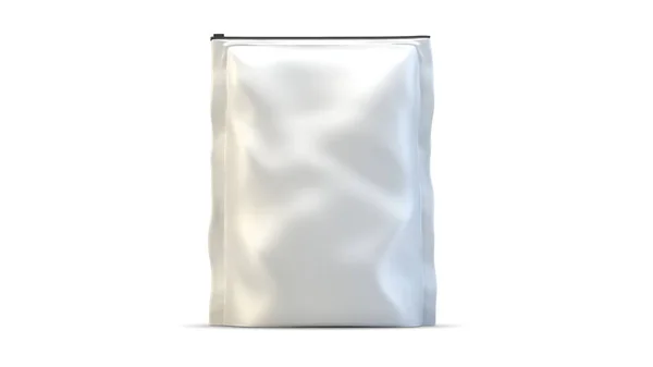 zip bag mockup 3d rendering isolated