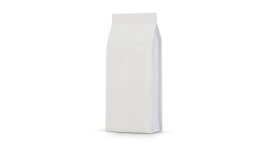 folyo kağıt gıda çanta paketi izole 3d render
