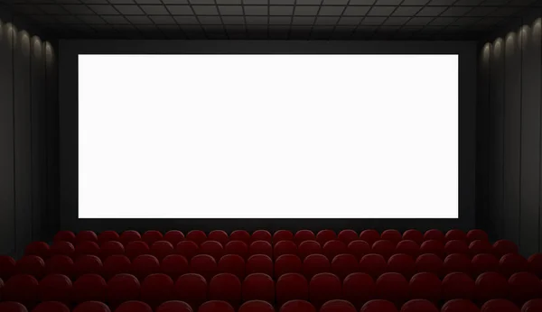 Cinema Screen Mockup Rendering — Stock Photo, Image