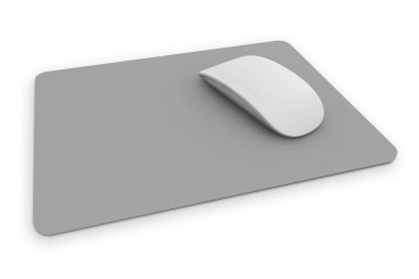 isoalted square mousepad mockup 3d rendering clipart