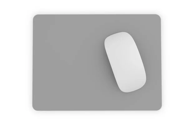 Isolato Mousepad Quadrato Rendering — Foto Stock