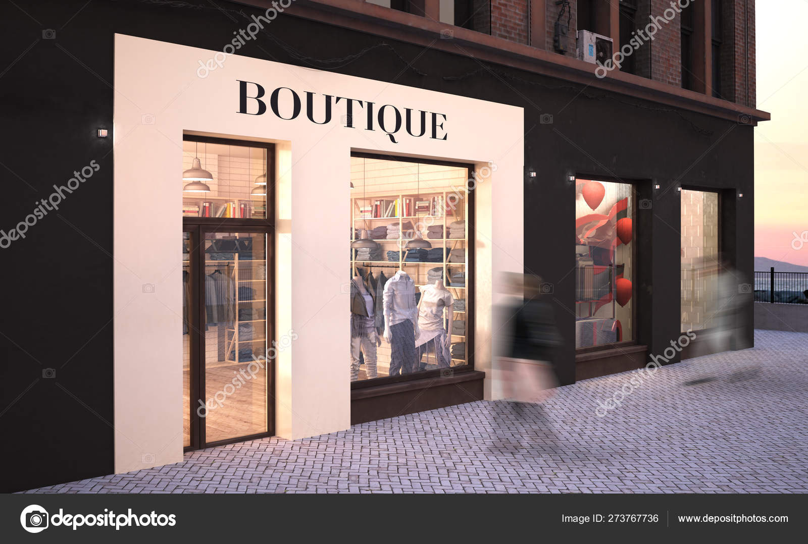 Download Fashion Boutique Storefront Mockup Rendering Stock Photo Image By C Georgejmclittle 273767736