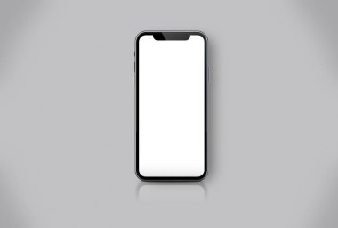 akıllı telefon 3D render mockup illüstrasyon