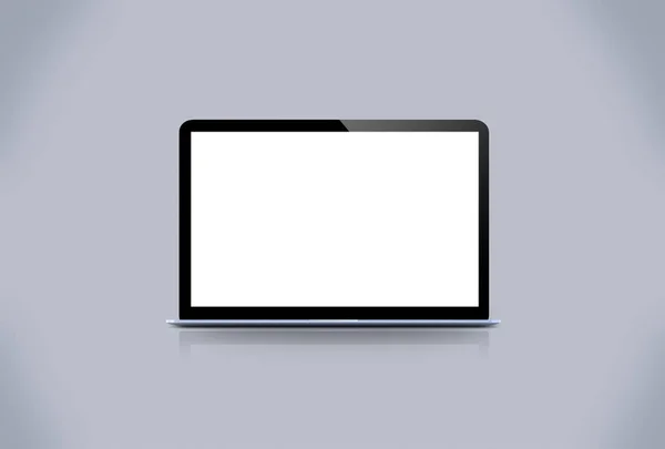 Blå Laptop Rendering Utkast — Stockfoto