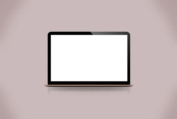 Rosa Laptop Renderização Mockup — Fotografia de Stock