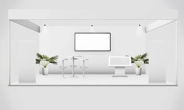 Stand Espositivo Rendering Mock — Foto Stock