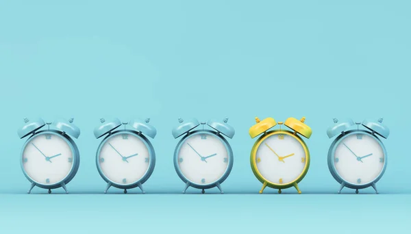 Analog Classic Clock Collection Med Annan Rendering — Stockfoto