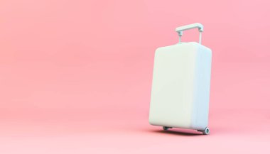 seyahat kavramı: bavul 3D resimleme