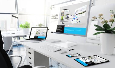 ofis yanıtlayıcı aygıtlar oluşturma web sitesi 3d oluşturma