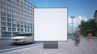 Kare sokak reklamcılığı 3D tasarım