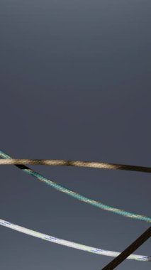 Dinamik halatlar 3D döndürme animasyonu