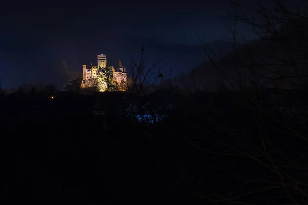 Famoso castelo de Bran na Roménia — Fotografia de Stock