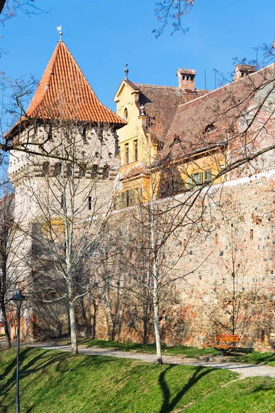 Sibiu vestingmuren — Stockfoto