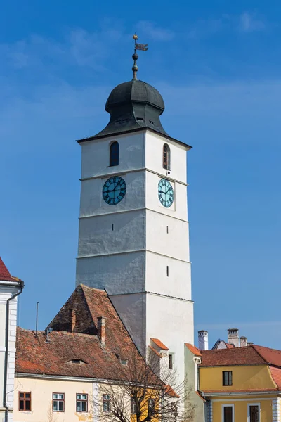 Sibiu Belediye Kulesi — Stok fotoğraf