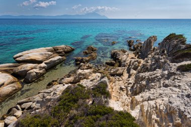 Sarti Yunanistan Platanitsi plaj