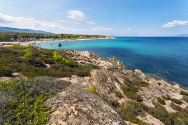 Sarti Yunanistan Platanitsi plaj