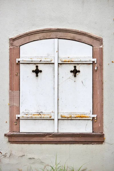 Wooden shutter in Colmar France — Stock Photo, Image