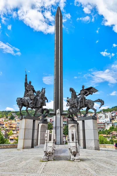 Asen Dynastin Monument Veliko Tarnovo Turistiska Staden Bulgarien — Stockfoto