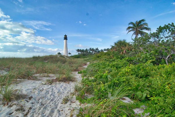 Lighthouse Bill Baggs State Park Key Biscayne Florida — Stock Photo, Image