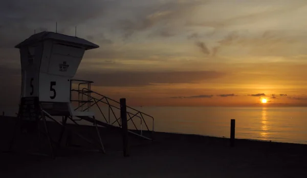 Východ Slunce Pompano Beach Florida — Stock fotografie