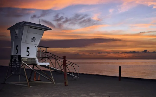 Sonnenaufgang Vom Strand Von Pompano Florida — Stockfoto