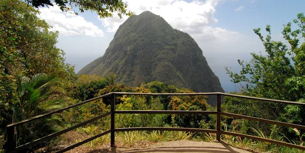 Kilátás Nyílik Karib Szigetek Saint Lucia — Stock Fotó