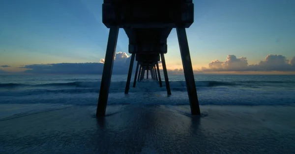 Vero Beach Pier Localizado Vero Beach Flórida — Fotografia de Stock