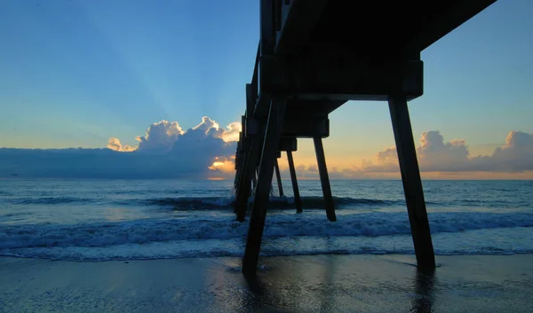 Vero Beach Pier Situato Vero Beach Florida — Foto Stock