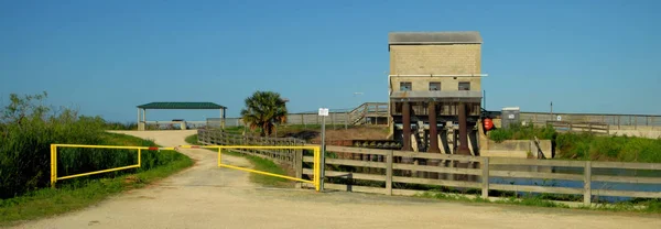 Den Historiska Gamla Pump Stationen Ligger Sjön Apopka Florida Wildlife — Stockfoto