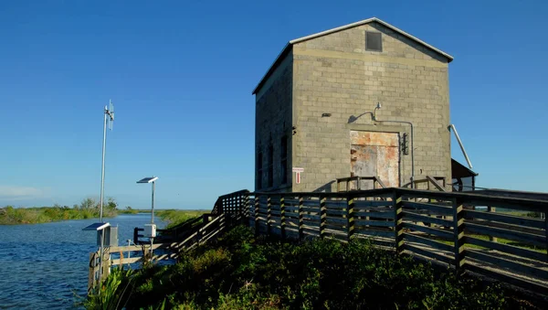 Het Historische Oude Pomp Station Gelegen Aan Het Meer Apopka — Stockfoto