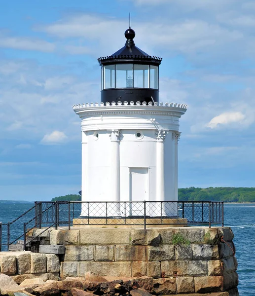 Bug Light Porcie Casco Bay Pobliżu Portland Maine — Zdjęcie stockowe