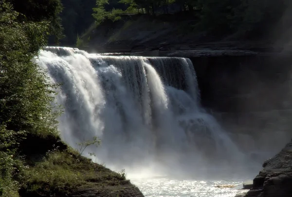 Parque Estatal Letchworth Falls Parte Alta Nueva York — Foto de Stock