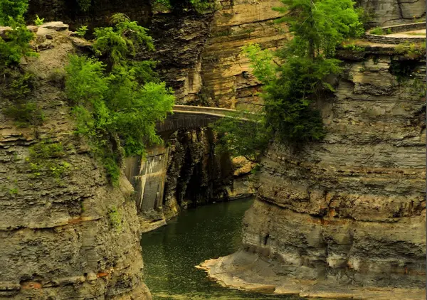 Parque Estatal Letchworth Falls Parte Alta Nueva York — Foto de Stock