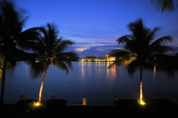 Восход Солнца Гавани Пеликан Бей Фрипорте Багамы — стоковое фото
