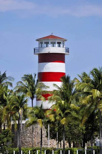 Kilátás Nyílik Freeport Bahamai Világítótorony — Stock Fotó