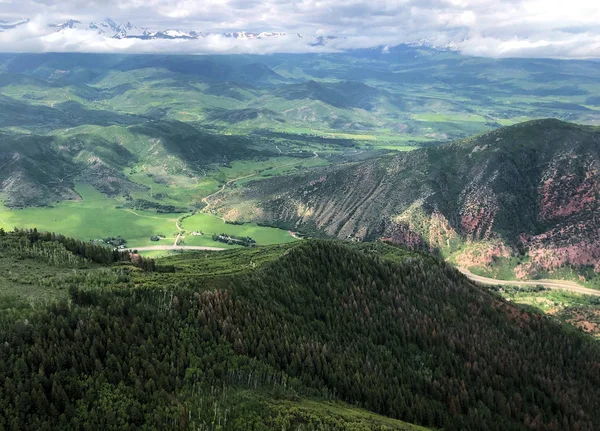 Vista Aerea Sulla Montagna Rocciosa Del Colorado — Foto Stock