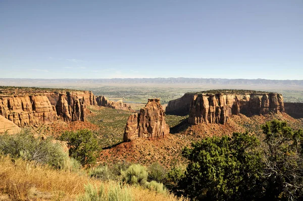 Utsikt Från Colorado National Monument National Park Nära Grand Junction Stockbild