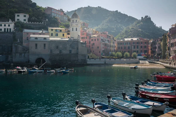 Vernazza Italy Specia Province Liguria Regione August 2018 View Colorful — стоковое фото