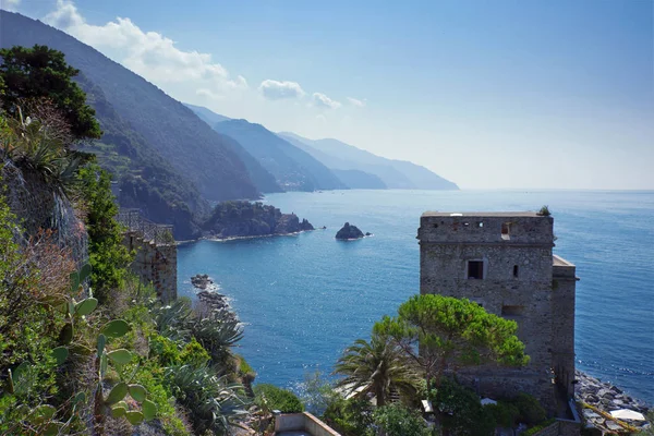Monterosso Mare Cinque Terre Costa Liguria Italia Agosto Vista Superior — Foto de Stock