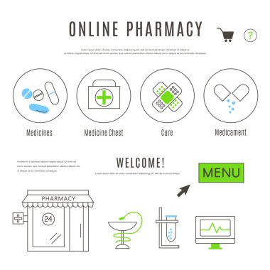 Web tasarım şablonu eczane ve kimyagerler Online Shop