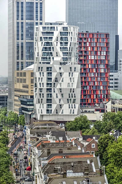 Rotterdam Nederland Juni 2018 Calypso Tårnene Fullført 2013 Etter Design – stockfoto
