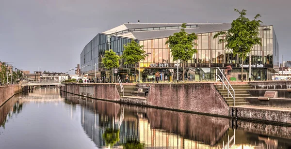Delft Hollanda Mayıs 2018 Son Zamanlarda Tamamlanmış Şehir Ofisi Merkez — Stok fotoğraf