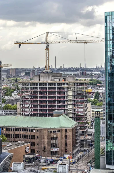 Rotterdam Olanda Iulie 2018 Lucrează Transformarea Vechiului Turn Birouri Abn — Fotografie, imagine de stoc