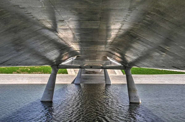 Ponte Lentloper Nijmegen Com Sua Aparência Áspera Mas Brilhante Concreto — Fotografia de Stock