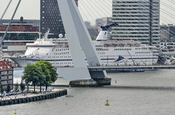 Rotterdam Netherlands September 2018 Cruise Schip Magellan Afgemeerd Aan Cruise — Stockfoto